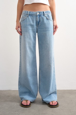 Relaxed fit jeans hlače z nizkim pasom