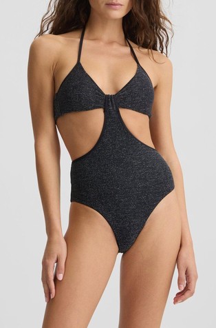 One piece swimsuit in lurex®
