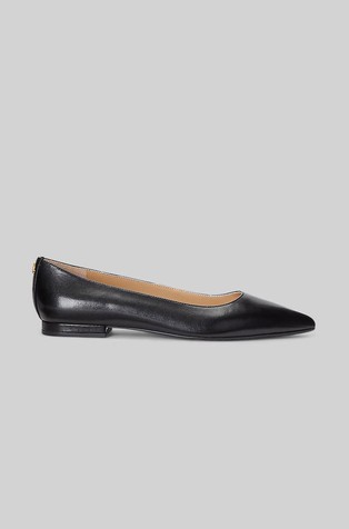 Londyn Burnished Leather Ballet Flat