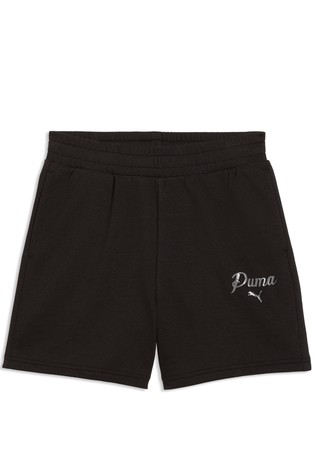 Essentials Script High-Waist Shorts