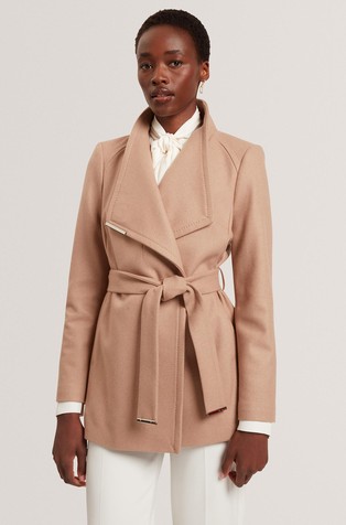 Short Wool Wrap Coat