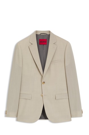 Extra-slim fit suknjič iz volnene mešanice