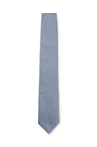 Silk tie with jacquard pattern