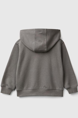 BENETTON Jopa s kapuco in potiskom sloganov Siva - Dark Gray 2