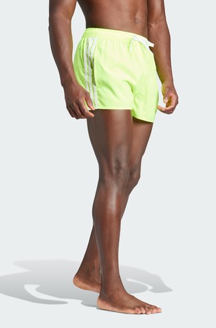 ADIDAS 3-Stripes CLX Very-Short-Length Swim Shorts Green 3