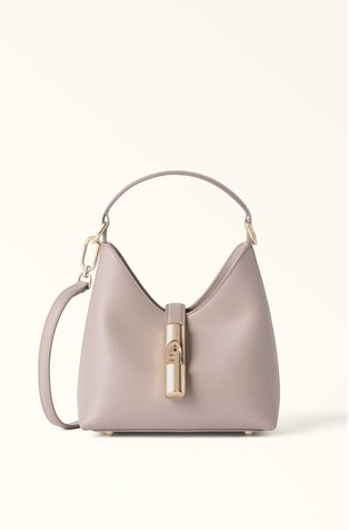 Mini Leather Hobo Bag