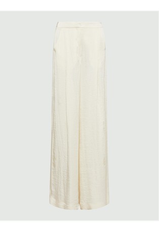 Relaxed fit crinkle twill trousers