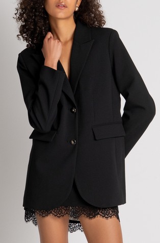Long blazer jacket regular fit