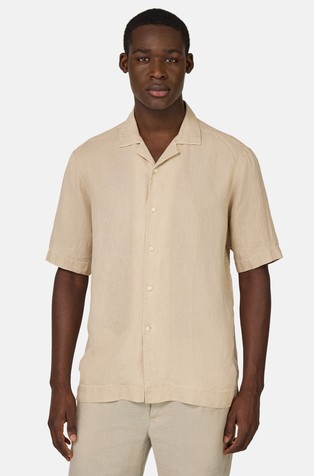 Regular Fit Linen Short Sleeve Shirt