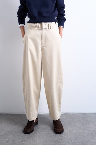 TSBELLY wide fit belted trousers