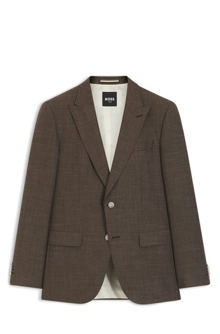 Slim-fit suit jacket in wool-blend