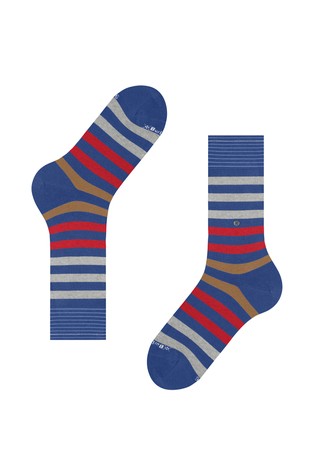 BURLINGTON Blackpool Men Socks Deep Blue / Multi 5