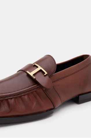 TOD'S T Timeless leather loafers Brown 4