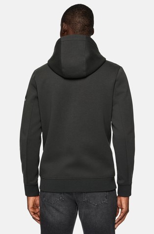 BOGGI MILANO Jopa s kapuco iz scuba tkanine Črna - Black 2