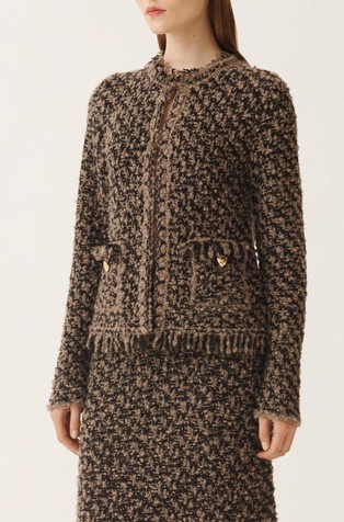 Suknjič iz tvida z bleščicami