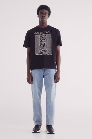 SPRINGFIELD Joy Division majica s kratkimi rokavi Črna - Black 4