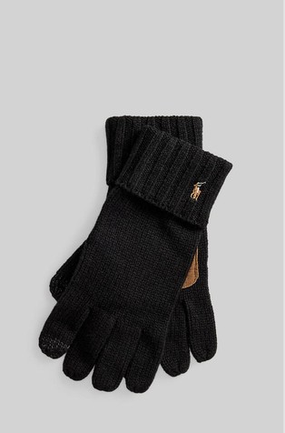 Merino Wool Leather-insert Gloves