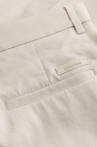CALVIN KLEIN Linen-blend Chino Shorts Beige 3