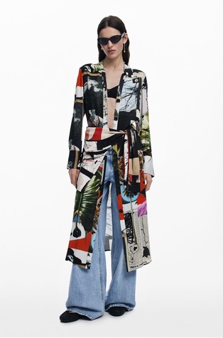 DESIGUAL Shirt midi dress designed by Mr. Christian Lacroix Multi 4