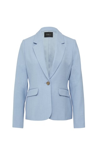 Slim fit suknjič iz viskozne mešanice