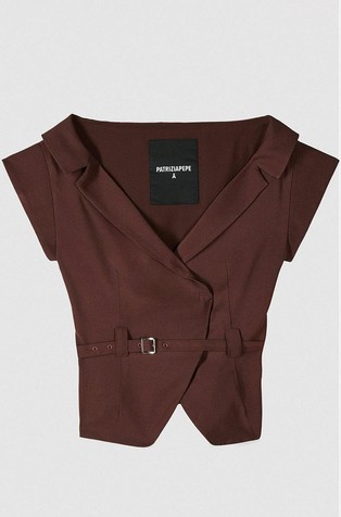 Suknjič s kratkimi rokavi in pasom