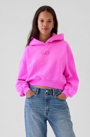 Gap logo ženski crop pulover