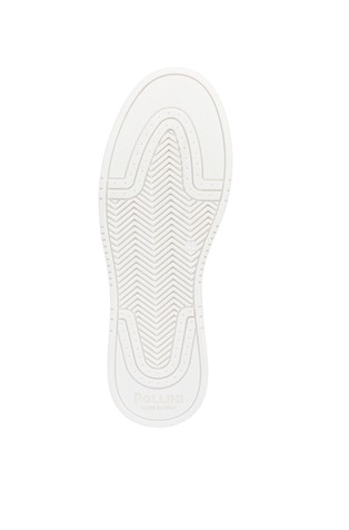 POLLINI Leather Sneakers White / Military Green 5