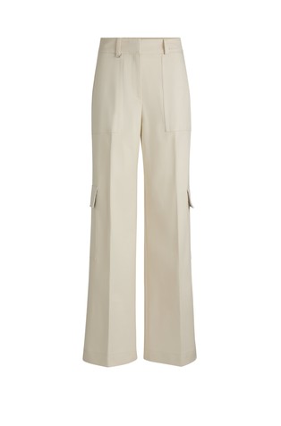 Loose-fit cargo trousers in stretch-cotton twill