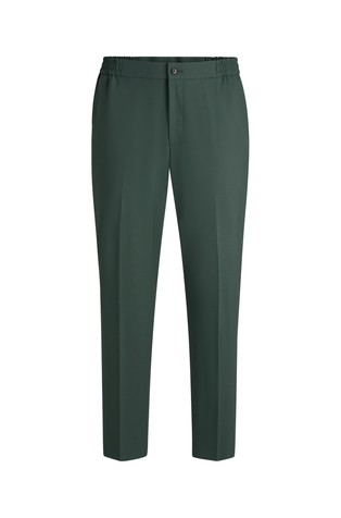 Slim-fit trousers in wool-blend
