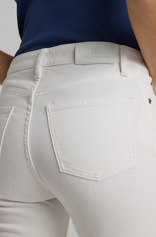 RALPH LAUREN Skinny fit High-Rise Boot Jean White 4