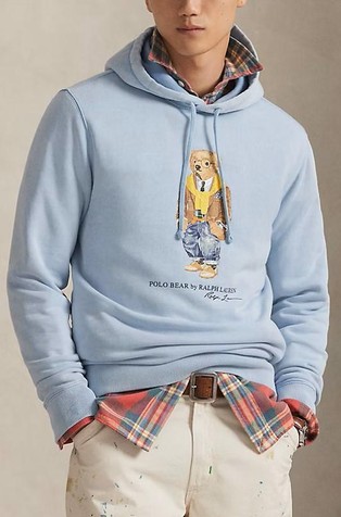 Polo Bear pulover s kapuco in flisirano notranjostjo