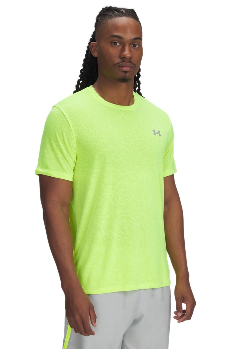 UNDER ARMOUR Launch tekaška majica s kamuflažnim vzorcem Rumena - High Vis Yellow / Reflective 