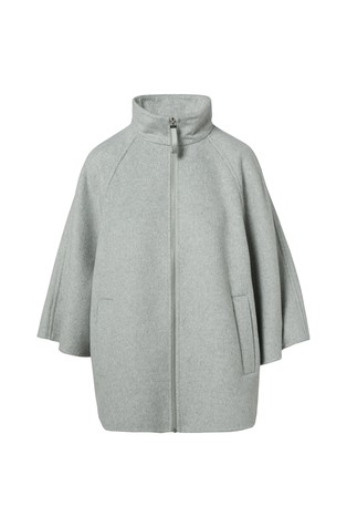 COMMA Wool blend cape in a loose fit Grey 4