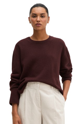 Loose wool knit sweater