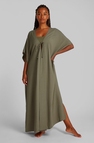 Kaftan iz mešanice viskoze in lana
