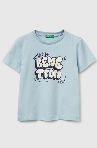 Bombažna majica s kratkimi rokavi in logotipom