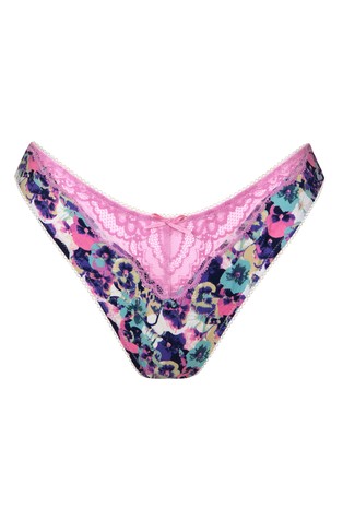 LISCA Kimberly spodnje hlačke z visokim izrezom Večbarvna - Pink/Floral 5