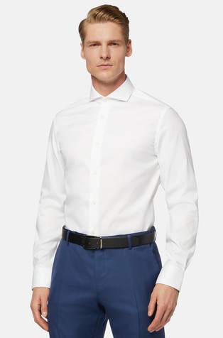 Slim fit bombažna srajca