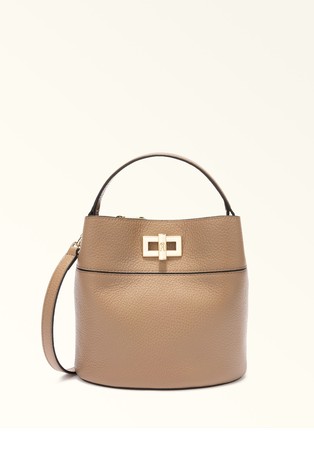 Mini usnjena bucket torbica