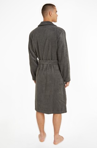TOMMY HILFIGER Cotton towelling bathrobe Grey 2