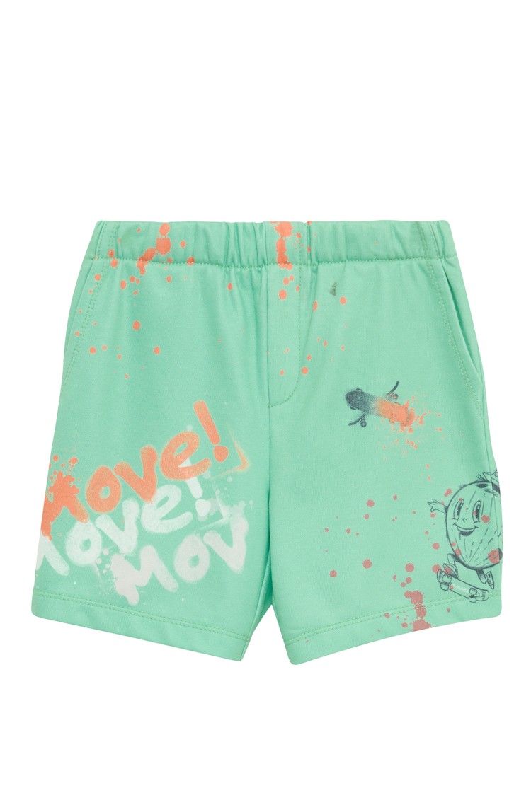 S.OLIVER Soft shorts with all-over print Blue 
