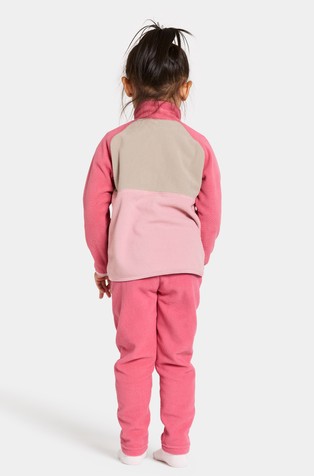 DIDRIKSONS Monte pulover z delnim zapenjanjem Roza - Soft Pink 3