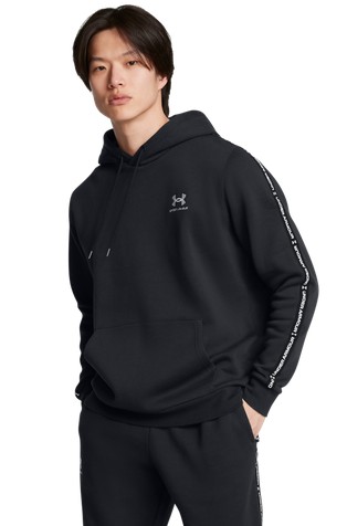 Icon Fleece pulover s kapuco in logo trakom