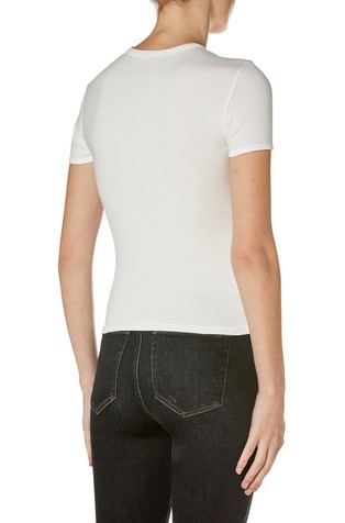DIESEL T-shirt with metallic bust print White 2