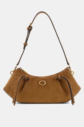 Allegra faux suede shoulder bag
