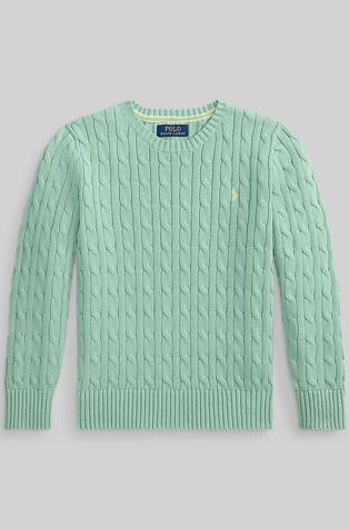 Strukturirano pleten bombažen pulover