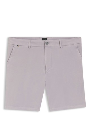 Modern-fit shorts in stretch-cotton twill