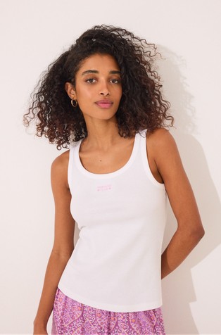 Ribbed vest top