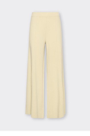 Wide leg knitted trousers