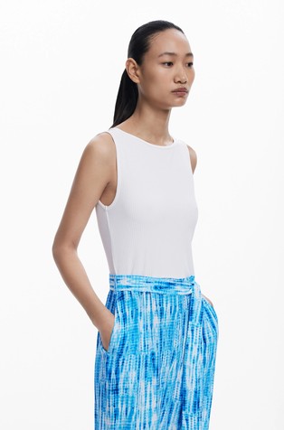 DESIGUAL Tie-Dye Jumpsuit White / Blue 5